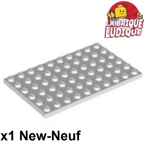LEGO - 1x 6x10 10x6 White/White 3033 