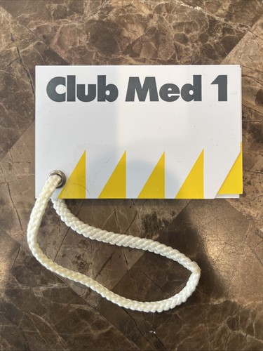 RARE Club Med 1 Cruise Ship Luggage Baggage Tag - MSY Wind Surf