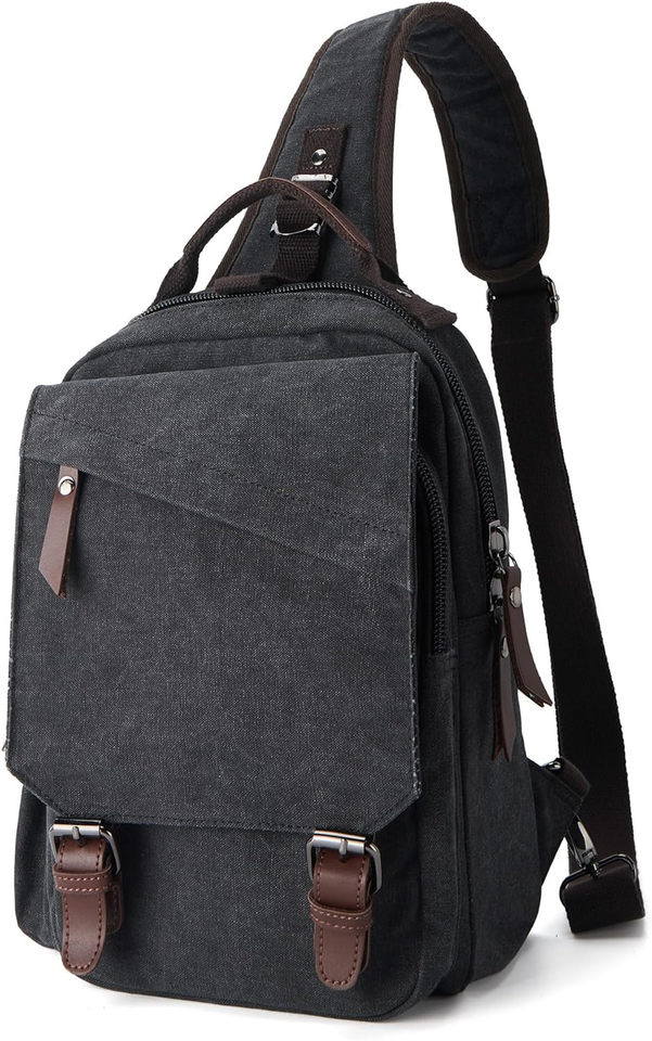 Messenger Bag for Men,Small Sling Crossbody Backpack Shoulder Bag for