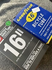 2 Pc Goodyear 16 Replacement Bicycle Inner Tube NEW Fits 1.75 to 2.125