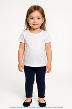 Elsy Baby Pantalone Bambina Taglia 3 Anni Pantaloncino Fuseaux Stretch Blu Scuro