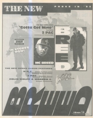 HFBK7 BILD/ANZEIGE 13X11 MC BREED FT 2 PAC : GOTTA GET MINE