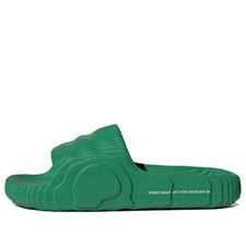 Adidas Adilette 22 Slides Green White IF5395 New In Box Sandals