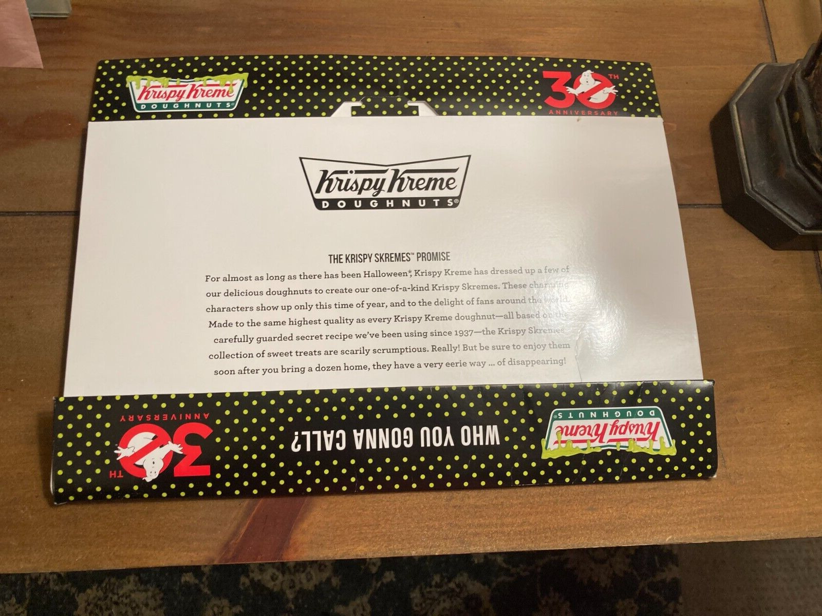 Krispy Kreme  Halloween doughnut ghostbuster box Unused