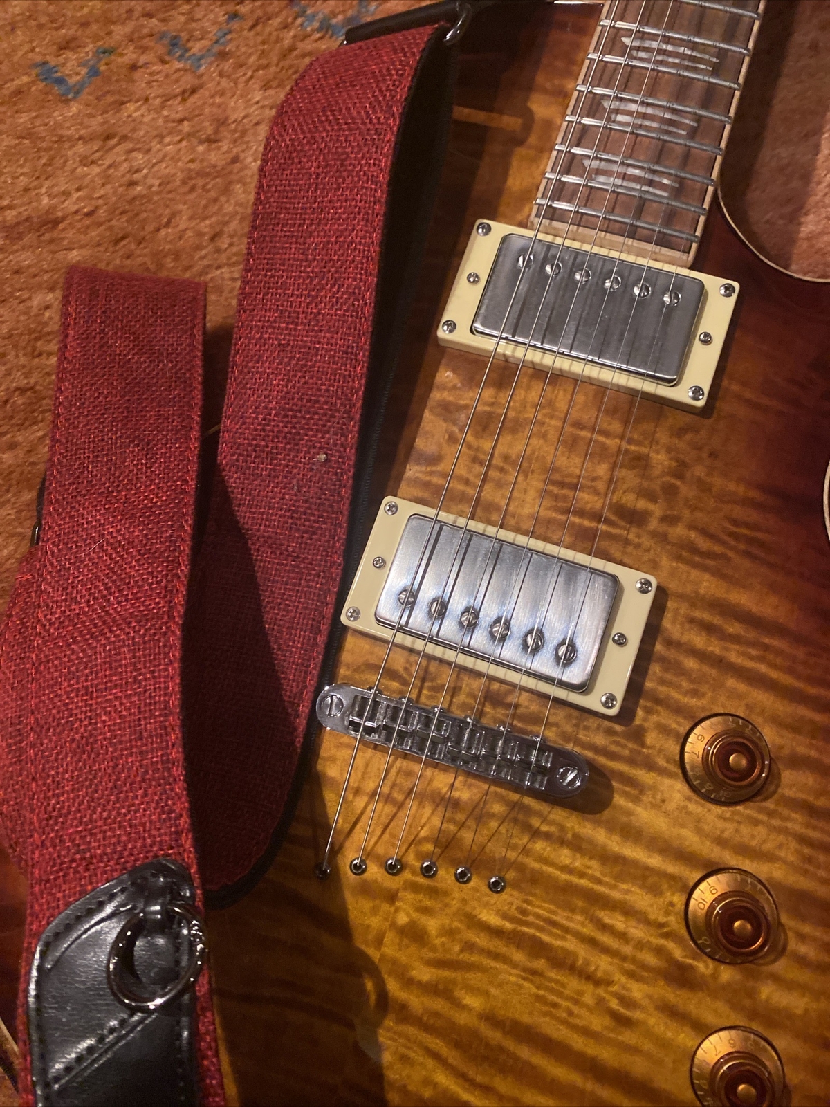 Mitchell MS450 Modern SingleCut Electric Guitar Sunset Burst Coil