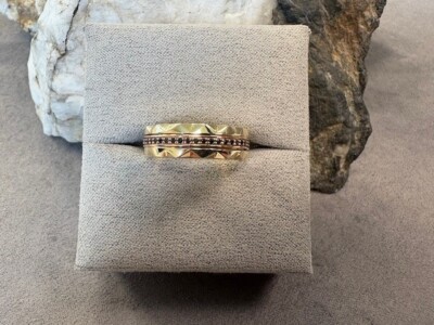 Ring Silber & 9 kt Rotgold Julien Macdonald x Clogau Facetten Größe P 300 £ Rabatt
