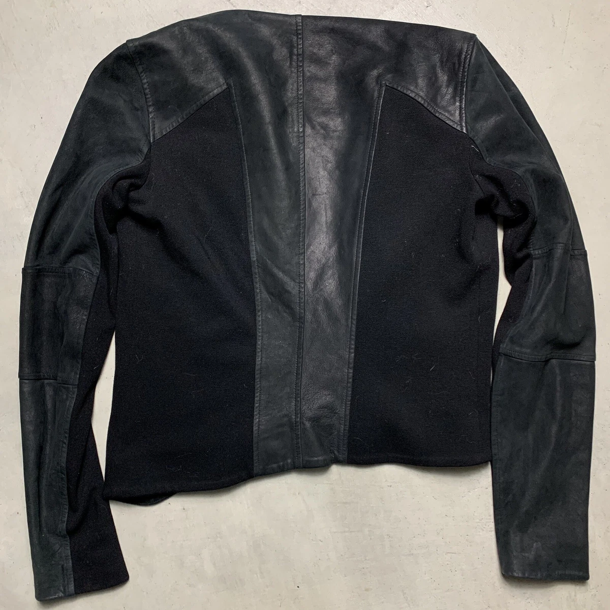Helmut lang hotsell black leather jacket