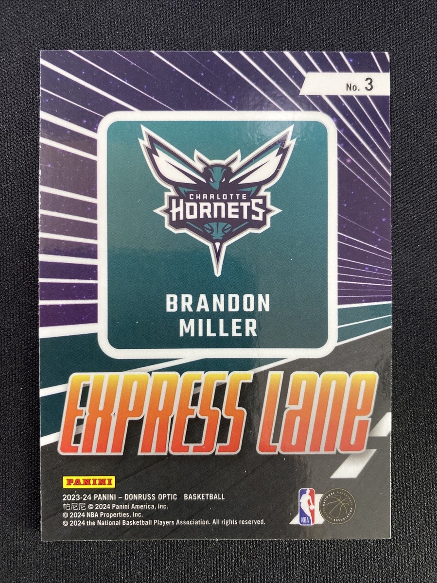 その他 NBA DONRUSS OPTIC RC BRANDON MILLER AQUA 2023-24 Donruss Optic BRANDON MILLER Aqua Rated Rookie /249