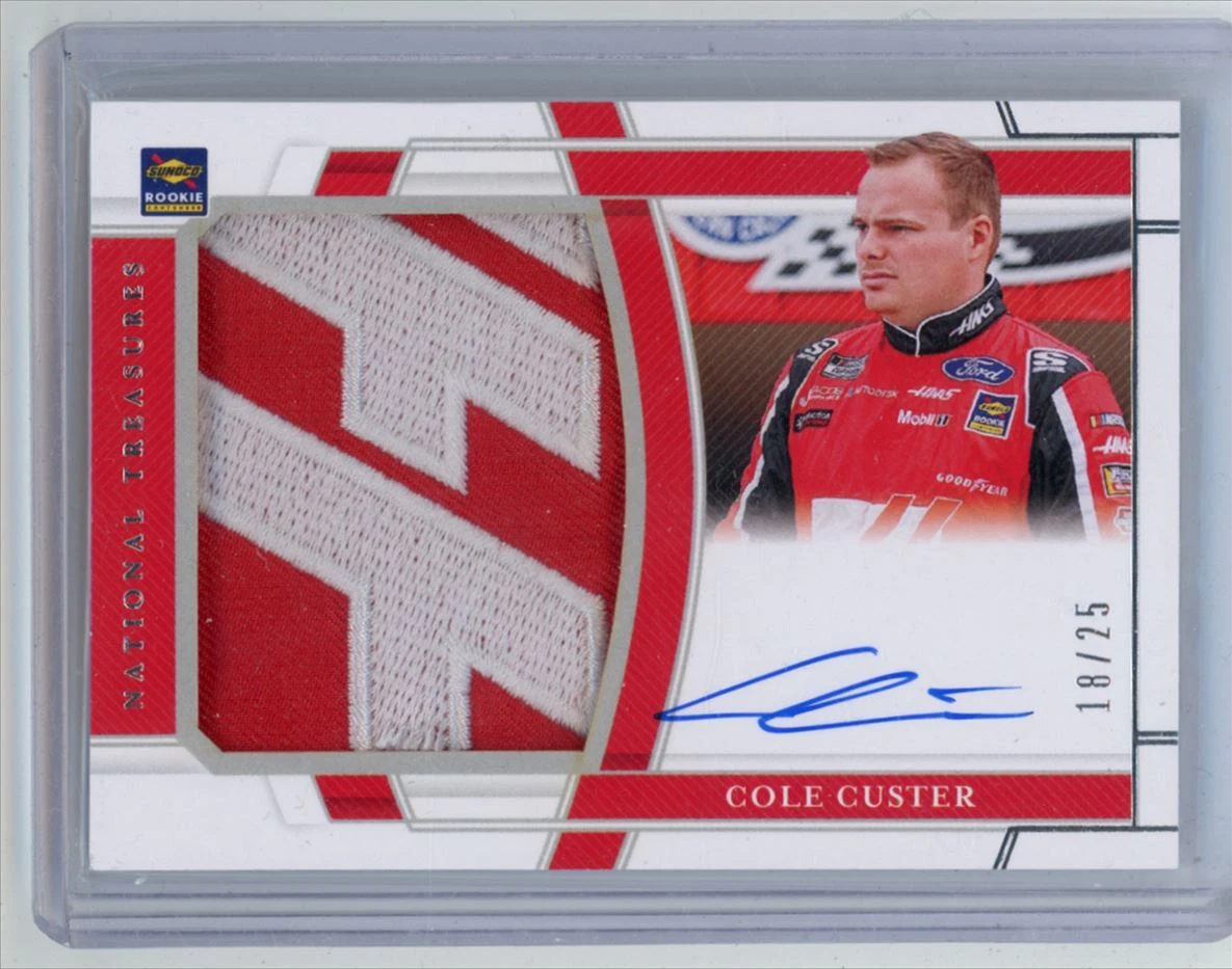 Cole Custer 2020 Panini National Treasures Racing RC Auto Patch /25 (DaMo) #103
