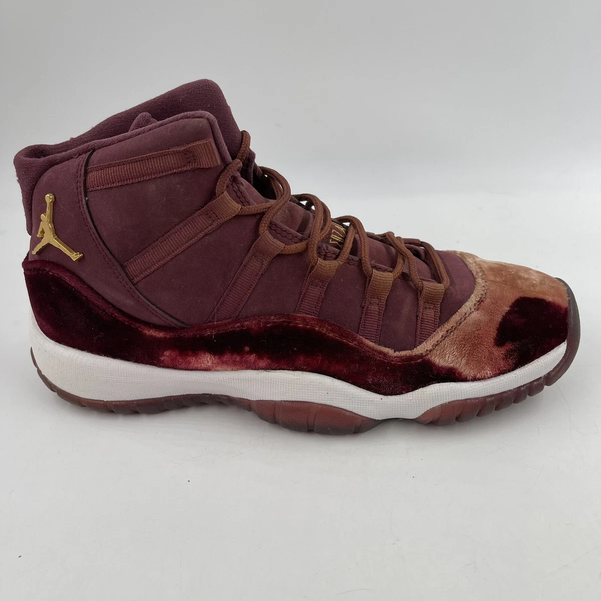 Nike Air Retro GS 852625-650 Heiress Red Velvet Night Maroon Gold -7 Y | eBay