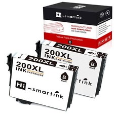 2PK 200 XL Ink For Epson XP-200 XP-300 XP-310 XP-400 XP-410 WF2520 WF2530 WF2540