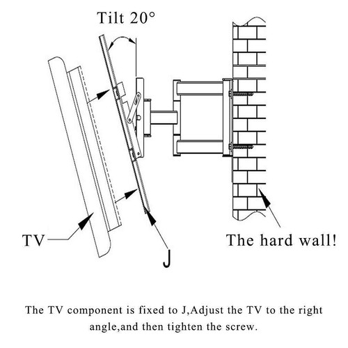 Full Motion Corner TV Wall Desk Mount Bracket Stand Plasma Flat Tilt Swivel 85" - Picture 18 of 57