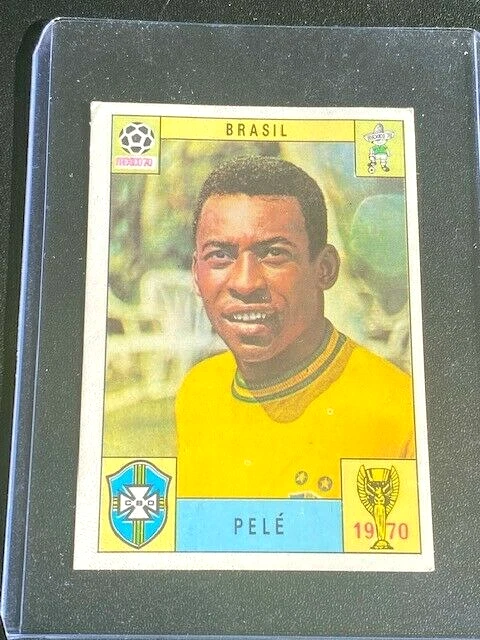 Panini FIFA WORLD CUP 1970 PELE STICKER CARD ORIGINAL ROOKIE STICKER 1970  PSA | eBay