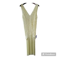 NWOT ASOS Design Womens Midi Yellow Fringe Dress. SIZE 8