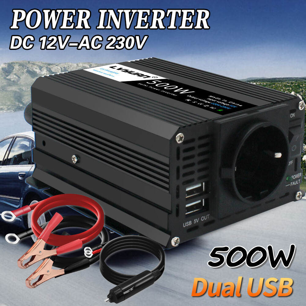CONVERTITORE DI TENSIONE Auto, Inverter Auto 12V A 220V Convertitore - Foto 6