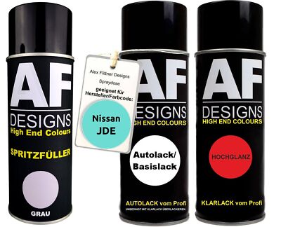Für Nissan JDE Waterfall Green Metallic Spraydose Autolack Klarlack Spritzfüller