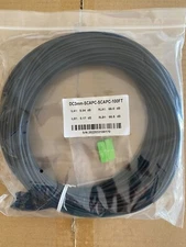 Indoor Outdoor MDU Drop Cable 3mm Simplex  SCAPC to SCAPC 100FT
