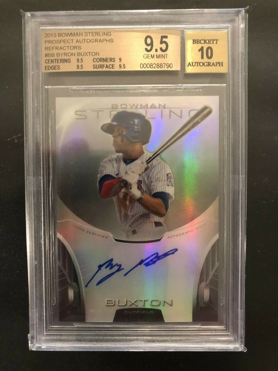 2013 Bowman Sterling BYRON BUXTON Refractor #/150 BGS 9.5/10 AUTO