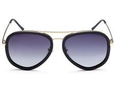 PRIVE REVAUX Handcrafted 'The Supermodel' Sunglasses, With Case, Black Gold