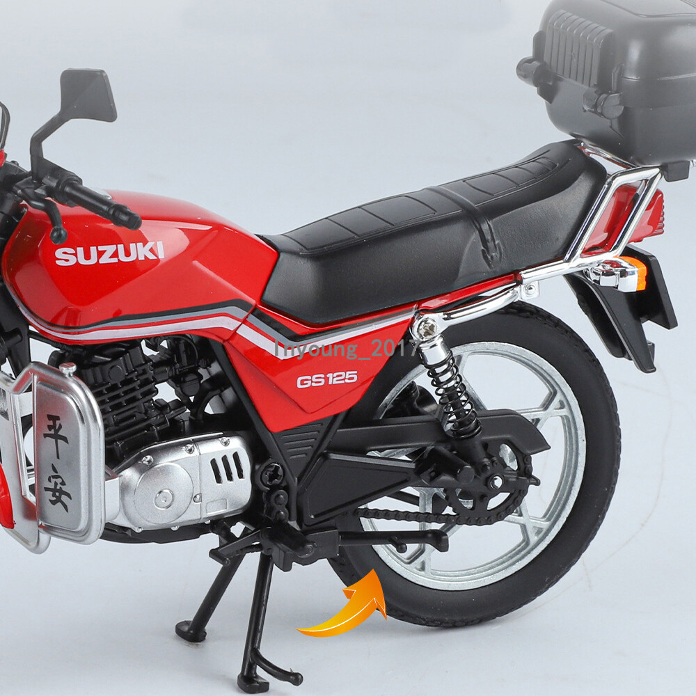 1/12 Suzuki GS125 Motorcycle Model Diecast Toy Motorcycle Light