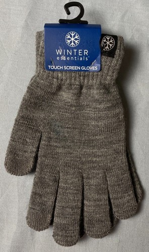 Winter Essentials Gloves Black Lt Gray Dk Gray Blue - Choose - NEW - Picture 15 of 24