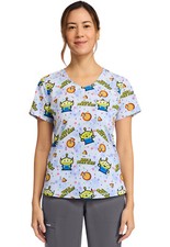 Toy Story Cherokee Scrubs Tooniforms Disney Rounded V Neck Top TF786 TSHA