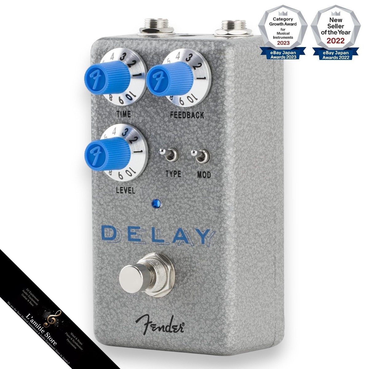 Fender Hammertone Delay Guitar Effects Pedal Spatial Effects