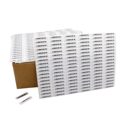 5000 Piece Security Label With Mock Barcode AM 58KHZ Sensormatic Compatible