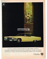 1969 Cadillac Coupe Deville Automobile Car1968 Vintage Ad