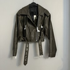 Anthropology Blanknyc Faux Leather Moto Jacket M Bnwt Rrp £130
