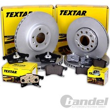 TEXTAR BREMSSCHEIBEN + BELÄGE VORNE + HINTEN für AUDI A6 4F C6 Limo + Avant