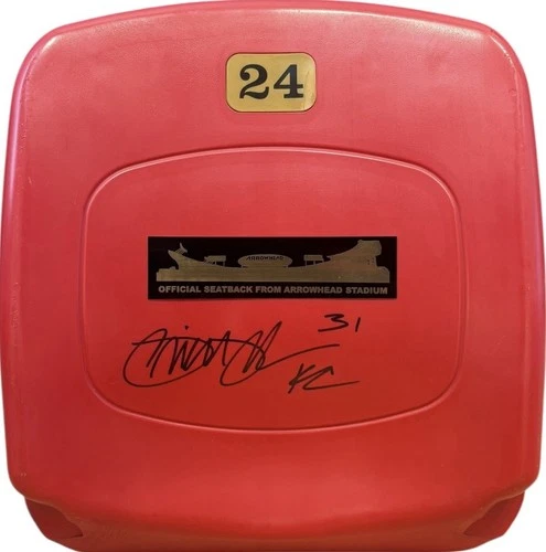 Kansas City Chiefs Priest Holmes Signed Arrowhead Seatback JSA Certified