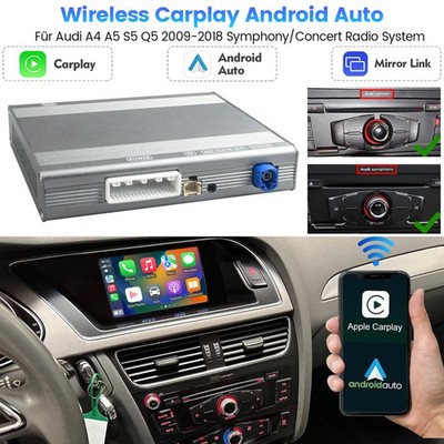 Wireless CarPlay Android Auto Für Audi A4 B8 A5 B9 Symphony/Concert Radio System