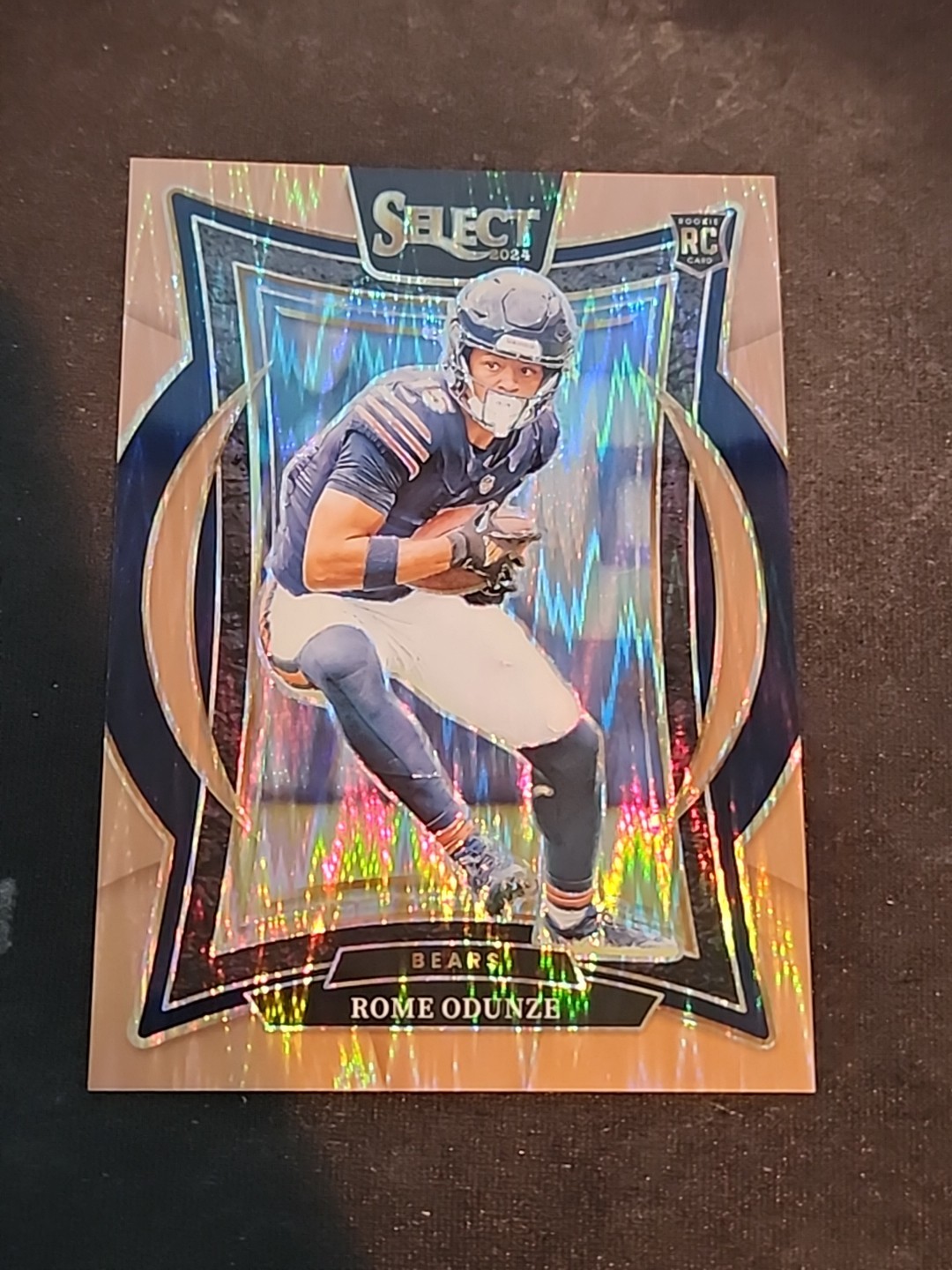 2024 Panini Select - Concourse Rome Odunze #3 Copper Shock Prizm /299 (RC)