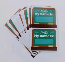 Hello My Name Is Classroom Student Name Tags 80 Stickers Blackboard