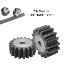 2 Mod Spur Gear 2M Module 10-150 Tooth Pitch 6.28mm Transmission Gear 45# Steel