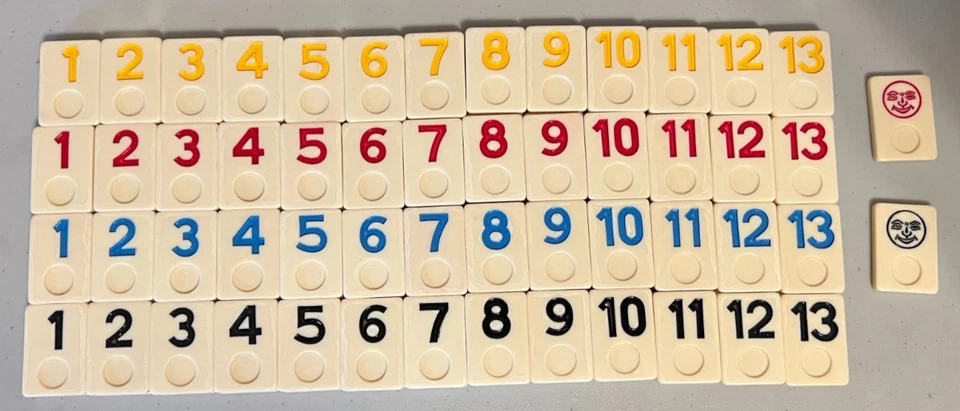 Vintage Rummy Game w/Faux Leather Case - Complete & NICE! - Image 3 of 4