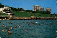 Beach Eforie Nord Romania vintage postcard p550