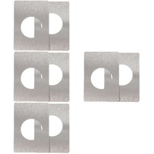 Set of 4 Metal Latch Plate Reinforcement Door Plates Interior Doors