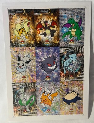Uncut Pokemon Shiny Database Card Sheet!(unreleased) - (RARE)   Peru | eBay