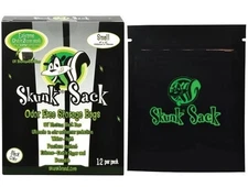 12pc - 4"x3" Skunk Sack Storage Bag - Small BLACK