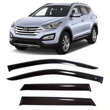 Tape-on Window Visors Rain Guards Fit Hyundai Santa Fe 2012-2017 Wind Deflectors