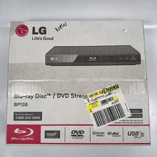 LG BP135 Blu-Ray Disc Reproductor de Transmisión de DVD con Control Remoto Caja Sellada Nuevo en Caja