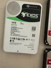 Seagate Exos X18 18TB ST18000NM000J 7200RPM SATA 3.5” HDD - SMART GOOD