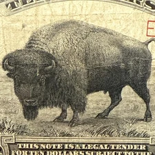 1901 $10 Legal Tender Bison Note Fr#122 (Speelman/White) PMG VF20