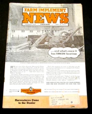 VTG Nov 1955 Farm Implement News Farming Magazine Booklet 99p Ad
