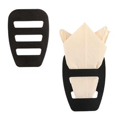2 Pack Assorted Pocket Square Holder for Men Prefolded Silk Square Scarf Tuxedos