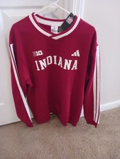 Adidas NCAA Indiana Hoosiers Men s Crew Sweatshirt Sz Large NWT