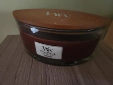 New! WoodWick Redwood Ellipse Candle 16 oz