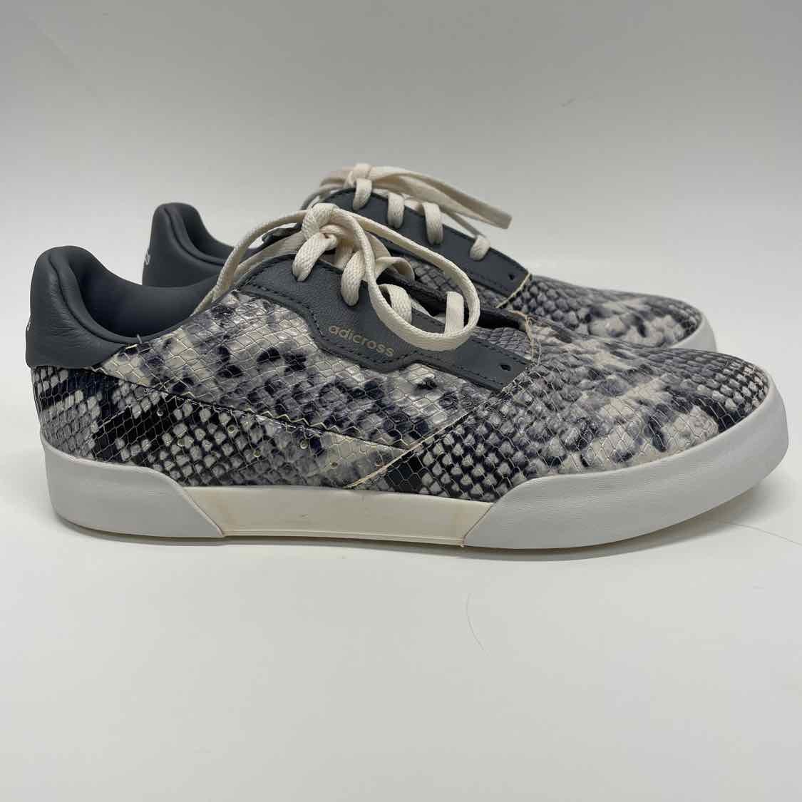 Sneakers stringate Adidas taglia 8 donna grigie stampa animalier